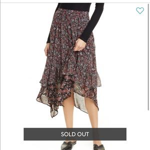 FREE PEOPLE floral skirt